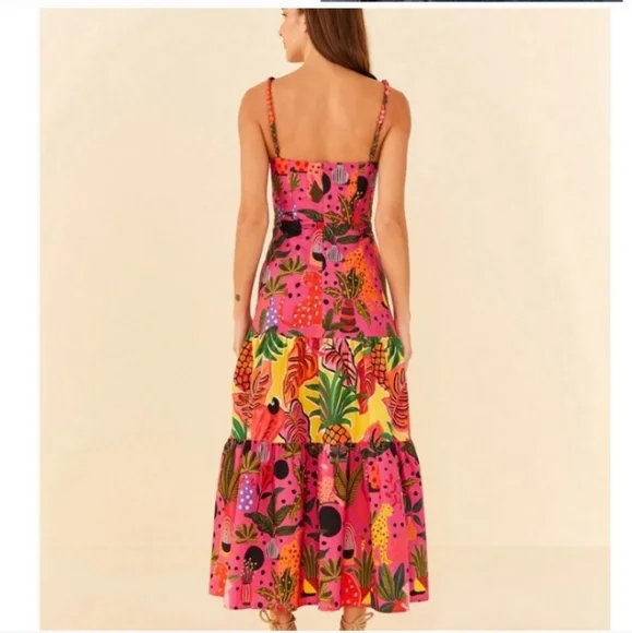 Farm Rio Leopard Pop Mididress - Picture 2 of 5